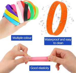 Pulseras de Goma de Color Sólido, Elásticas, para Eventos, Hombres, Mujeres, Adolescentes, Juegos, Equipos, Recuerdos de Fiesta - Product Image 2