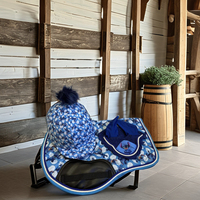 Ensemble de tapis de selle pour cheval personnalisés en gros, sublimation, dressage anglais, saut d'obstacles, rembourrage en mousse satinée, filet d'oreille, couvre-casque