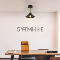 Lampes suspendues en fer AC85-265V, luminaires suspendus noirs, cuisine, chambre à coucher, salle à manger, restaurant, immobilier, Sytmhoe
