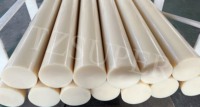 Barre ronde en nylon coulé MC de couleur crème en polyamide PA6