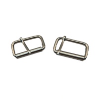 Boucle de rouleau de sangle en alliage de zinc de 40mm directe d'usine, accessoires de sac de boucle de goupille de rouleau réglable