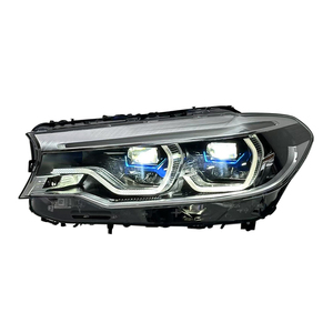 Fari SJC Auto per BMW Serie 5 G30 G38 2018-2020, Luci Diurne Gialle e Bianche Modificate, Fari M5 con Fascio Alto e Basso, Ricambi Auto - Product Image 6