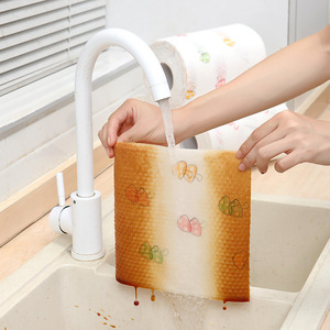 Printed Non Woven Kitchen <b>Cloth</b> Rectangle Dry Wet Dual Use Disposable Cleaning <b>Cloth</b> For Kitchen Bathroom Living Room - Product Image 3