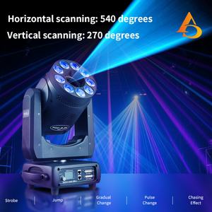 AICPOSE - Luz Láser de Animación con Cabezal Móvil de 10 W, RGB 3 en 1, Luz Láser con Cabezal Oscilante LED - Product Image 3