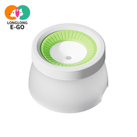 Gamelle d'eau pour animaux à bol unique avec couvercle anti-poussière, débit d'eau réglable, facile à nettoyer, pour chiens et chats, aide à réduire l'humidité de la bouche