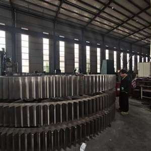 Профессиональные крупногабаритные зубчатые кольца и цилиндрические шестерни, изготовленные на заказ крупногабаритные зубчатые кольца и колеса для промышленного оборудования и шаровых мельниц - Product Image 1