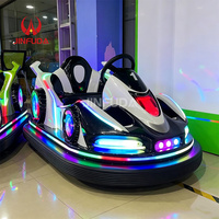 Voitures tamponneuses lumineuses LED colorées avec des effets lumineux spectaculaires pour les aires de jeux et les foires pour enfants