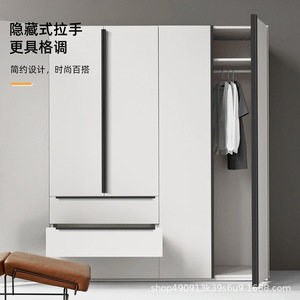 Modern Minimalist <b>Concealed</b> Cabinet Handle Matte Black Aluminum Alloy 80mm To 1200mm Drawer Door Mount Non Detachable - Product Image 3