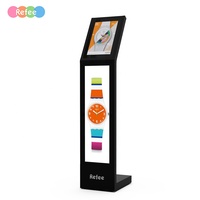 Moniteur publicitaire 2-en-1 Refee, lecteur multimédia USB, affichage numérique, écran LCD étiré, écran tactile intérieur pour centre commercial