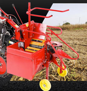 Piccola macchina agricola una fila di mais raccoglitore Mini trattore a piedi singola fila macchina per la raccolta del mais prezzo 1set - Product Image 4