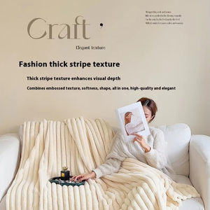 Rắn màu siêu vua nữ hoàng Kích thước flannel lông cừu như siêu dày Sherpa chăn san hô nhung dày mùa đông ấm chăn - Product Image 4