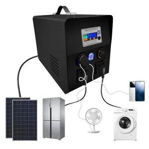 GSG 1000W 230V Lifepo4 pil ücretsiz enerji 2000W 800W açık taşınabilir güç istasyonu güç jeneratörü ile güneş panelleri