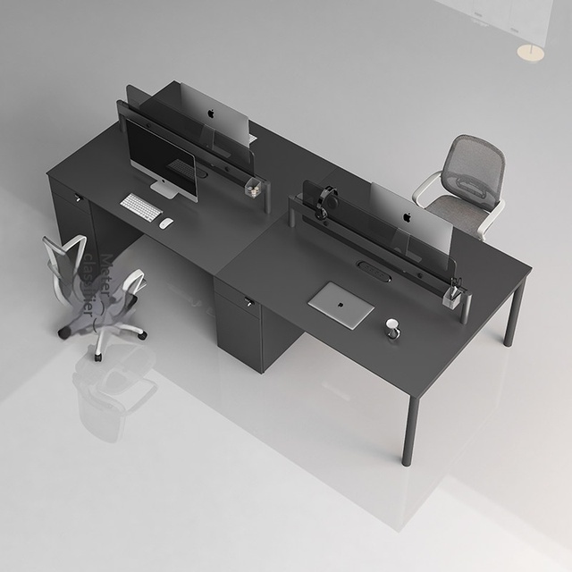 Simple assembled office workstation desk with office table and durable office furniture for office