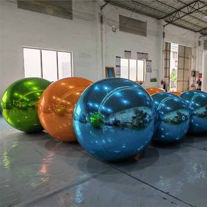 <span class=keywords><strong>Ballon</strong></span> miroir en PVC coloré à vente <span class=keywords><strong>chaude</strong></span> 100 cm Boules miroir brillantes Sphère miroir gonflable pour décoration - Product Image 1