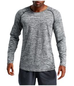 2025 <span class=keywords><strong>da</strong></span> uomo a manica lunga Fitness <span class=keywords><strong>palestra</strong></span> <span class=keywords><strong>da</strong></span> corsa Tshirt a compressione rapida e asciutta leggera a buon mercato sport tinta unita maglia Slim Fit 180g - Product Image 1