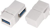 Adaptateur de prise Keystone USB 3.0 femelle à angle droit 90 degrés