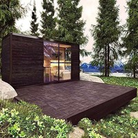Conception de maison en bois préfabriquée pour le Kenya, appartements chinois, maisons préfabriquées économiques à 2 chambres en kit, vente en Amérique du Sud, toilettes incluses