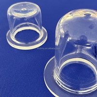 Insert de réacteur en quartz fondu avec bride et fond scellé, résistant aux acides et aux alcalis, pour traitement chimique SiO2