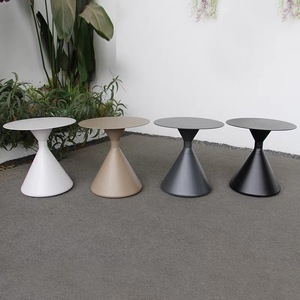 Modern Weather-resistant Aluminum <b>Outdoor</b> <b>Side</b> <b>Table</b> Set for Hotel Garden Poolside Villa hotel Patio Use - Product Image 3