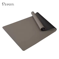Tapis de sport écologique antidérapant extra épais 6 mm pour Pilates et yoga chaud, en caoutchouc naturel souple, personnalisable (logo/couleur)
