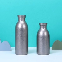 Botol air Titanium 500ml 350ml, tempat botol air olahraga Titanium Stainless Steel 304 terisolasi vakum dinding ganda untuk hadiah