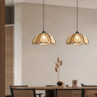 Lampe suspendue en tissu et en forme de liane de style japonais, inspirée du Wabi-sabi, minimaliste, pour salle à manger, lustre LED, application Mijia, blanc chaud