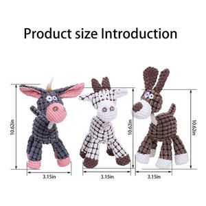 Custom Wholesale Pet Products Cute Donkey <strong>Dog</strong> <strong>Toys</strong> Shape Durable Plush <strong>Dog</strong> <strong>Toy</strong> - Product Image 2