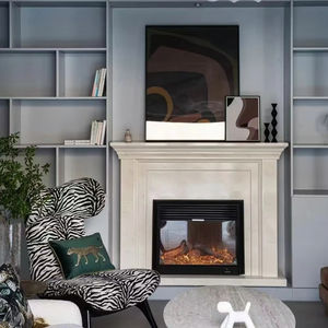 2025 Cheminée <span class=keywords><strong>électrique</strong></span> classique moderne avec chauffage à température réglable à flamme LED pour une installation intégrée à la maison et à l'hôtel - Product Image 6