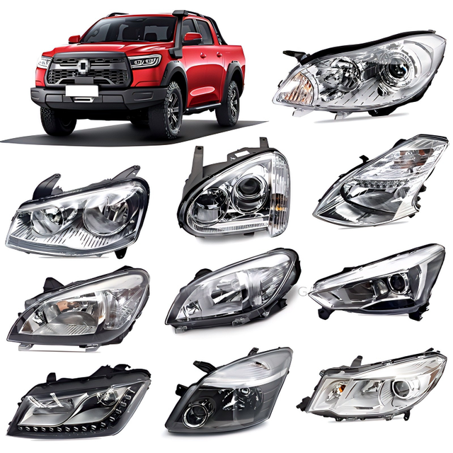 Great Wall All Series Car Headlights Spare Part LED Headlamp for GWM Great Wall Wingle 5 Hover H3 H5 C20 C30 M4 Peri Poer Pickup