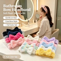Diademas de Belleza Populares Antideslizantes con Lazo Grande, Lindas para Maquillaje, Set Completo para Mujeres y Niñas, Accesorio de Estilismo Cosmético
