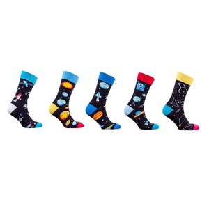 Wowei Mens Funny Chaussettes Crazy Novelty Crew Chaussettes Coton Coloré Confortable Funky Graphic Patterned Space Food Animal Chaussettes - Product Image 6
