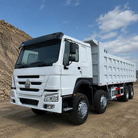 Подержанный дизельный самосвал HOWO A7 8x4 для дилеров ОАЭ и Саудовской Аравии, большой грузовой кузов, дизель Евро II-VI, леворульный, шины 12.00R20