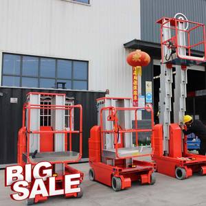 AMWP 6m7.5m <span class=keywords><strong>8M</strong></span> 9M Dapat Ditarik Hidrolik Listrik Personal Man Vertikal Aerial <span class=keywords><strong>Platform</strong></span> Kerja Aluminium Alloy Self Propelled Lift Table - Product Image 3