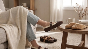 Chaussons Ballerines Décontractés Tendance à Imprimé Léopard Doux et Moelleux pour <span class=keywords><strong>Femme</strong></span> – Idéals Intérieur/Extérieur Hiver - Product Image 6