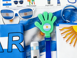 Kit de Animación para Fanáticos del Fútbol con la Bandera Nacional de <span class=keywords><strong>Argentina</strong></span> 2026, Artículos Deportivos Patrióticos para Eventos en Estadios y Celebraciones de Partidos - Product Image 4