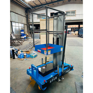 <span class=keywords><strong>Platform</strong></span> kerja mengangkat Pria, tiang listrik tunggal/ganda tiang aluminium Aloi 4M <span class=keywords><strong>6M</strong></span> 8M 10M tinggi dapat diatur - Product Image 3