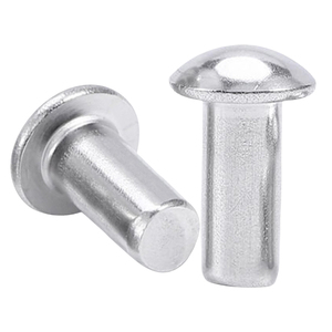 10 pièces/sac Rivets pleins à tête ronde en acier inoxydable 304 de qualité supérieure M2-M8 Grade A2-70 Plage de serrage 2-8 867 - Product Image 2