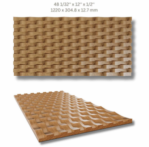 Panneaux muraux intérieurs en bois massif 3D de haute qualité, prêts à l'installation, insonorisants, imperméables, design graphique décoratif, pour la maison - Product Image 1