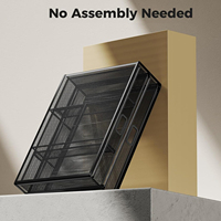 Organisateur de bureau en maille métallique en gros support pour moniteur support d'imprimante pour ordinateur portable avec tiroir de rangement coulissant