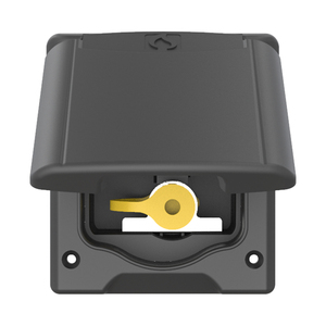 Accesorios Exteriores para Autocaravanas, Enchufe de Gas con Protección IP44, Tipo de Bloqueo por Presión, Negro, para Autocaravanas y Campers - Product Image 1