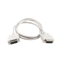 Cable DB15 de Doble Capa, Macho a Macho, con Blindaje Trenzado, D-SUB de 15 Pines, Cable de Extensión Recto para CNC, UPS, PLC, Servocontrolador