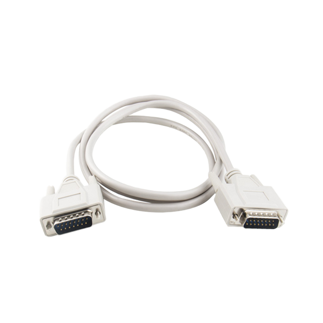 Double-layer DB15 Cable Male to Male Braid Shielded D-SUB 15 Pin Straight Through Extension Cord for CNC UPS PLC Servo Driver