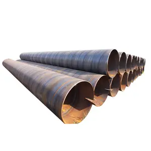 Tubo de aço soldado em espiral para tubo de carbono 3PE de estrutura redonda à prova d'água de grande diâmetro 1000 mm por atacado de fábrica