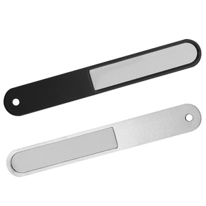 Stainless Steel <b>Nail</b> <b>File</b> 180 Grit Durable Manicure Tool Black And Silver Round Tip - Product Image 3