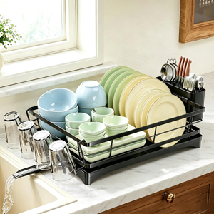 Égouttoir à vaisselle en métal à un niveau, idéal pour la cuisine - Vente chaude - Product Image 1