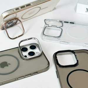 Funda Transparente Color 2.0 para iPhone 15/16 Pro Max |   Anillo de Protección Contra Salpicaduras de Aceite para Soporte de Lente con Botones Metálicos con Recubrimiento AF de PC Endurecido - Product Image 2