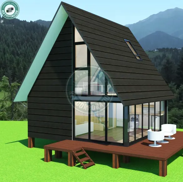 36sqm Gable Nhà Mái Phong Nha Một Phòng Nhỏ Khu Nghỉ Mát Nhà Cabin Và Nhà Nghỉ Với Mặt Trăng Mái