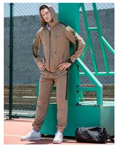 New Design Plus Size Men's Spring <b>Jogger</b> Tracksuit 2 Piece Sport Casual Hoodie Pants Coat Sweatshirt Set - Product Image 6