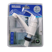 Robinet de lavabo 1/2 raccord fileté plastique ABS seulement robinet de lavabo de salle de bain froid robinet d'eau