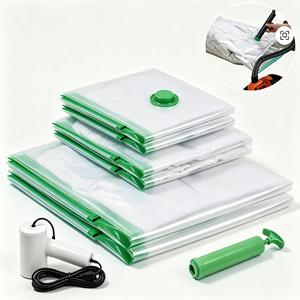 Bolsas de Almacenamiento al Vacío, Bolsas Grandes con Cierre para Ahorrar Espacio, con Bomba Eléctrica y Bomba Manual para Ropa, Edredones y Viajes - Product Image 2